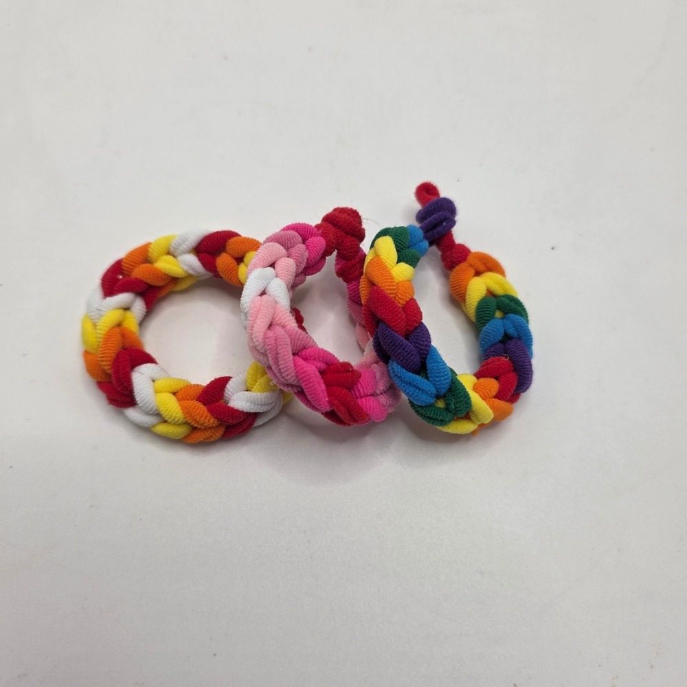 Handmade Braided Bracelet Kids Made Colorful Stretch Friendship Bracelets 3 Pack